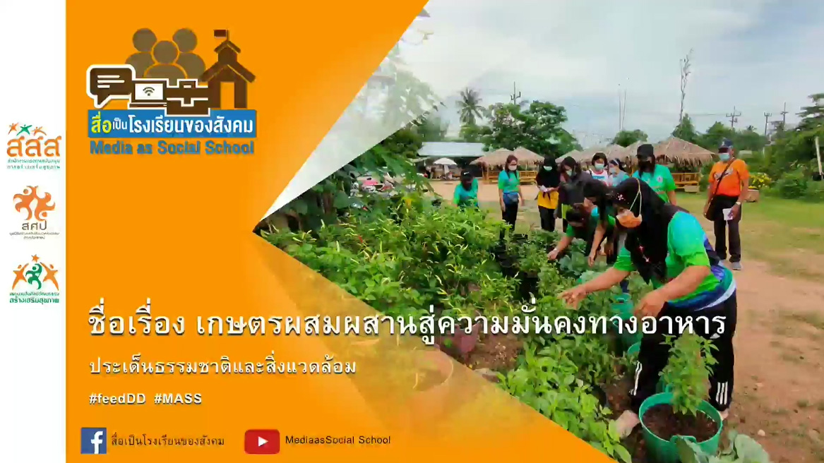 เกษตรผสมผสานสู่ความมั่นคงทางอาหาร : ผลงานนักสื่อสารสร้างสรรค์ ภาคใต้
