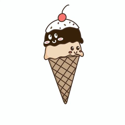 วาดรูป ไอศกรีม