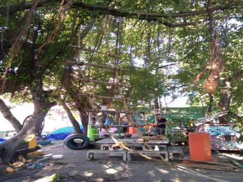 The Fifth Star  Healthy Fun Park กิจกรรมด่านที่ 2 Rope Climbing
